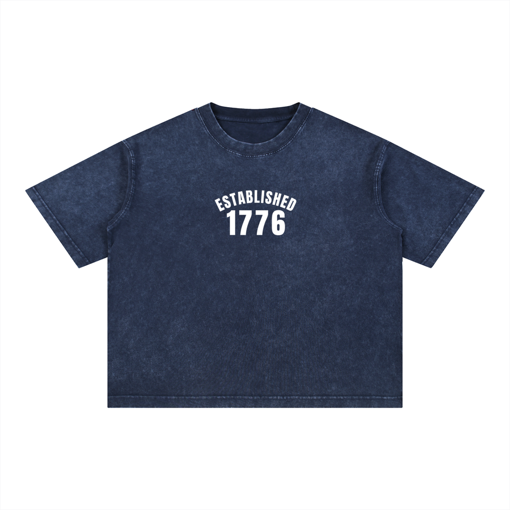 Mineral Wash Boxy Cotton T-Shirt
