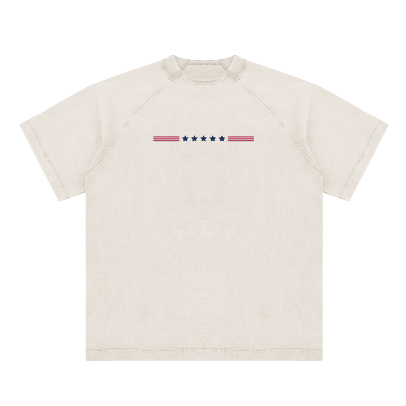 Vintage Washed Raglan Cotton T-Shirt