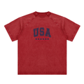 Vintage Washed Raglan Cotton T-Shirt